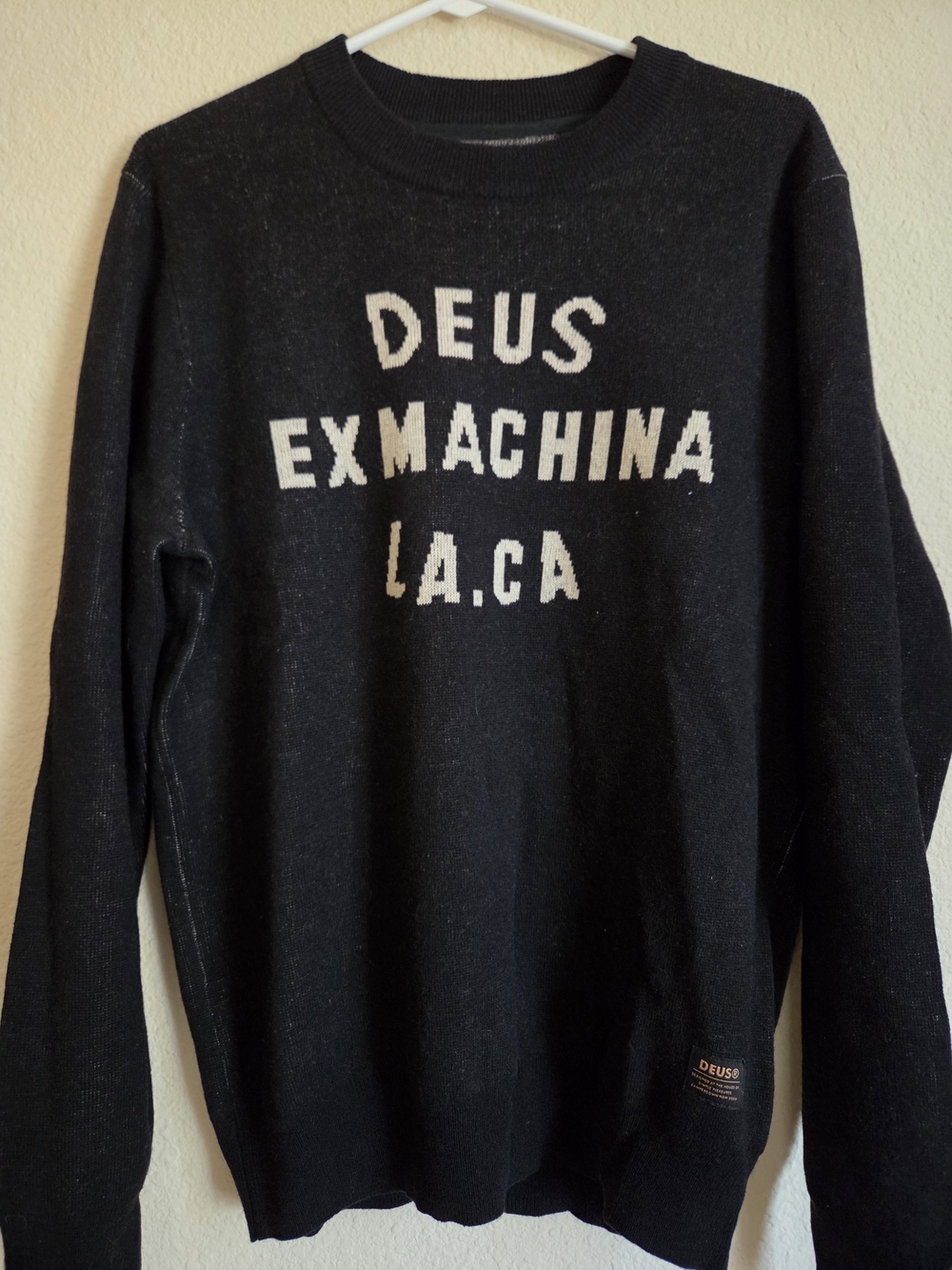 Deus Ex Machina Black Crewneck Sweater
